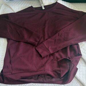 STYLUS Ultra Comfy Women's Maroon Crewneck Sweatshirt
